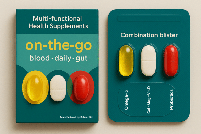combination blister for health supplements